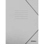 Φάκελος Πρέσπαν Με λάστιχο 25x35cm Ανοιχτό Γκρι