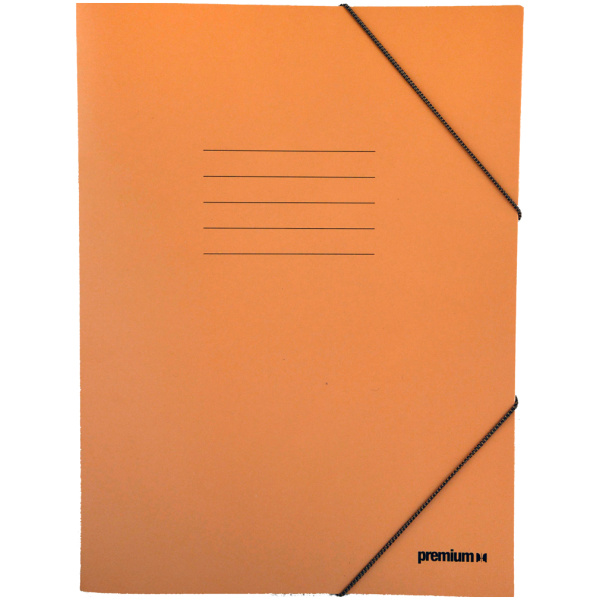Φάκελος Πρέσπαν Με λάστιχο 25x35cm Πορτοκαλί