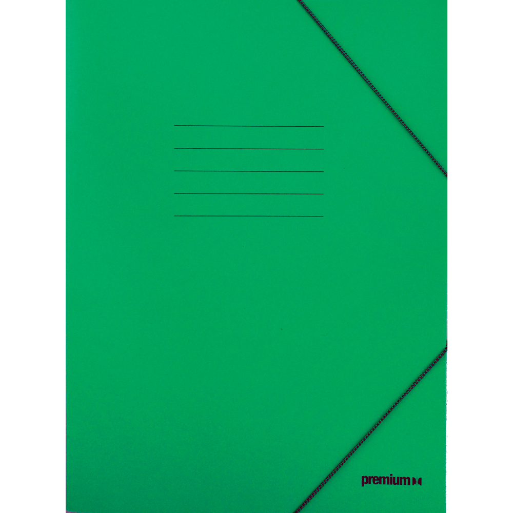 Φάκελος με αυτιά και λάστιχο Πράσινο Πρέσπαν Premium 25x35cm