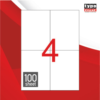 Ετικέτες Εκτυπωτών 105x148.5mm Αυτοκόλλητες Typolabel TL0411