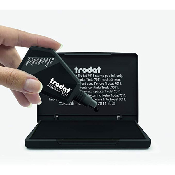 Trodat 7011 Μαύρο 28ml Μελάνι Σφραγίδων για ταμπόν