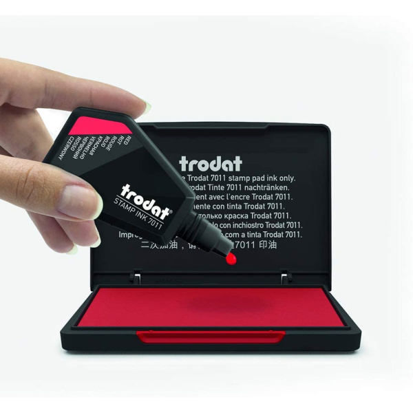 ΜΕΛΑΝΙ ΣΦΡΑΓΙΔΩΝ TRODAT 7011 KOKKINO 28ml ΓΙΑ ΤΑΜΠΟΝ