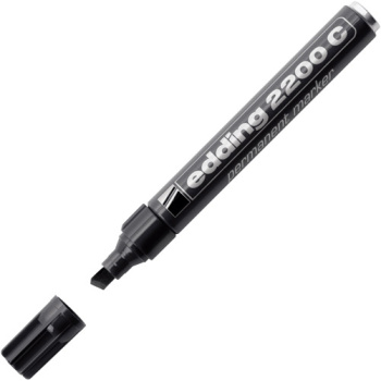 ΜΑΡΚΑΔΟΡΟΣ EDDING 2200C ΑΝΕΞΙΤΗΛΟΣ ΜΑΥΡΟΣ 1-5MM ΜΕ ΤΕΤΡΑΓΩΝΗ ΜΥΤΗ