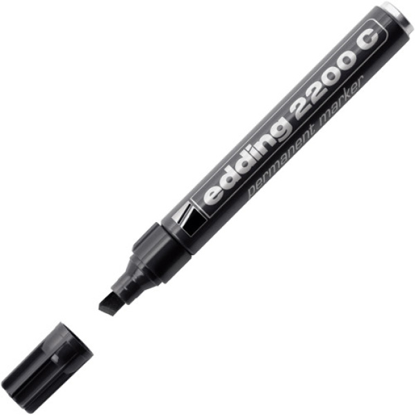 ΜΑΡΚΑΔΟΡΟΣ EDDING 2200C ΑΝΕΞΙΤΗΛΟΣ ΜΑΥΡΟΣ 1-5MM ΜΕ ΤΕΤΡΑΓΩΝΗ ΜΥΤΗ