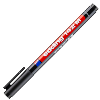 Edding 142m Μαύρος Μαρκαδόρος Ανεξίτηλος 1.0mm