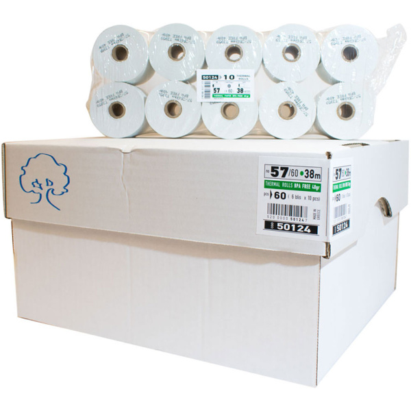Χαρτοταινία Ταμειακών Μηχανών 57x50mm Θερμική 25m