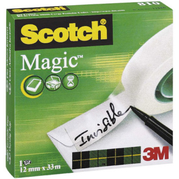 Scotch Magic Invisible Διάφανο Σελοτέϊπ 12x33cm