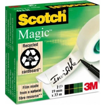 Scotch Magic Invisible Διάφανο Σελοτέϊπ 19x33cm