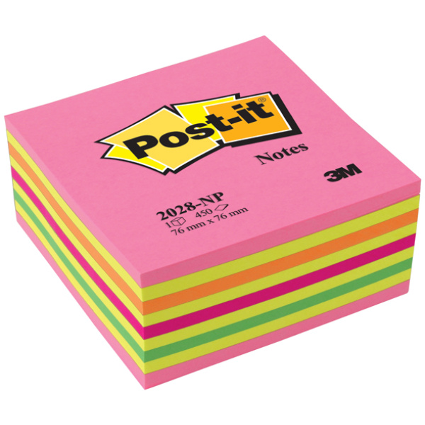 Post-it Κύβος με Αυτοκόλλητα Σημειώσεων 2028-NP Lollipop