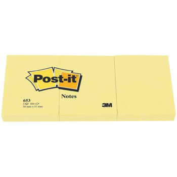 Post-it Κύβος με Αυτοκόλλητα Σημειώσεων Νο 653 Κίτρινα