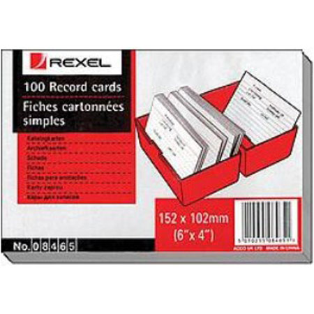 Καρτέλες Αποδελτίωσης Rexel 15.2x10.2cm Ριγέ 8465