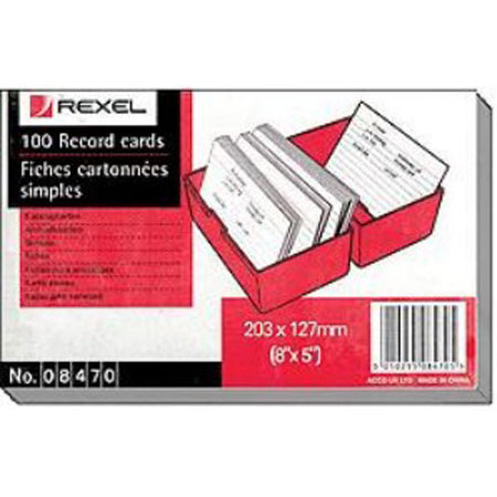 Καρτέλες Αποδελτίωσης Rexel 20.3x12.7cm Ριγέ 8470