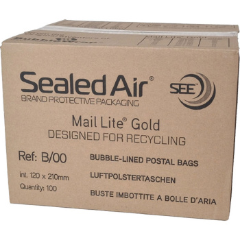 ΦΑΚΕΛΟΣ ΦΥΣΑΛΙΔΩΝ 120x210mm SEALED AIR B/00 MAIL LITE GOLD