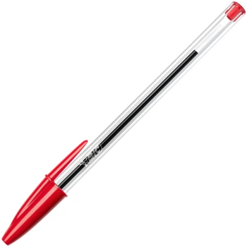 Bic Cristal Κόκκινο Στυλό Διαρκείας Medium 1mm