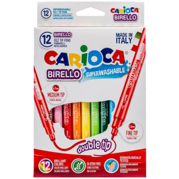 Μαρκαδόροι Carioca Birello 12 Χρώματα