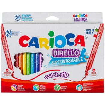 Μαρκαδόροι Carioca Birello 24 Χρώματα