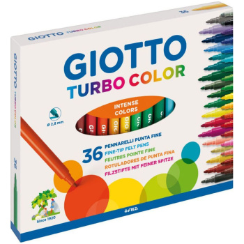 Giotto Turbo Color 36 Λεπτοί Μαρκαδόροι Ζωγραφικής