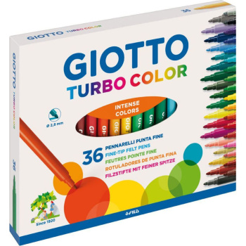 Giotto Turbo Color 36 Λεπτοί Μαρκαδόροι Ζωγραφικής