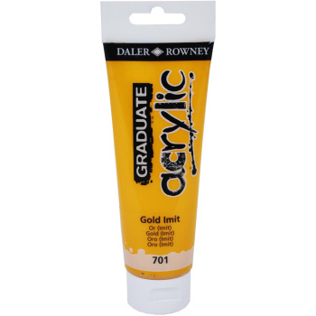 Ακρυλικό Χρώμα Daler Rowney Graduate 120ml Gold Imit 701