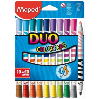 Maped Μαρκαδόροι Ζωγραφικής Color Peps Duo 847010