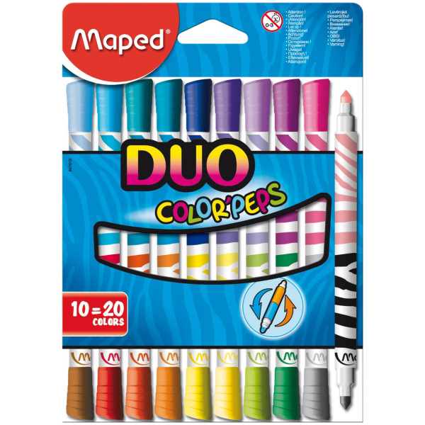 Maped Μαρκαδόροι Ζωγραφικής Color Peps Duo 847010