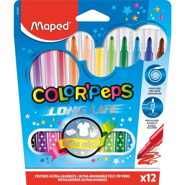 Μαρκαδόροι Maped Color Peps Long Life 845020