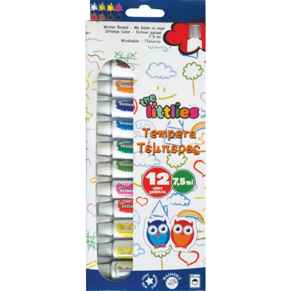 The Littlies Σετ Τέμπερες 12 Χρωμάτων 7.5ml