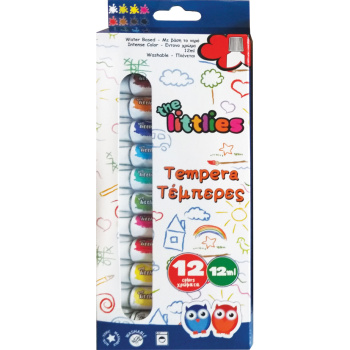 The Littlies Σετ Τέμπερες 12 Χρωμάτων 12ml