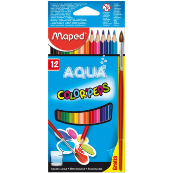 Maped Color Peps Aqua Ξυλομπογιές 12 χρωμάτων
