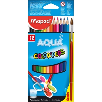 Maped Color Peps Aqua Ξυλομπογιές 12 χρωμάτων