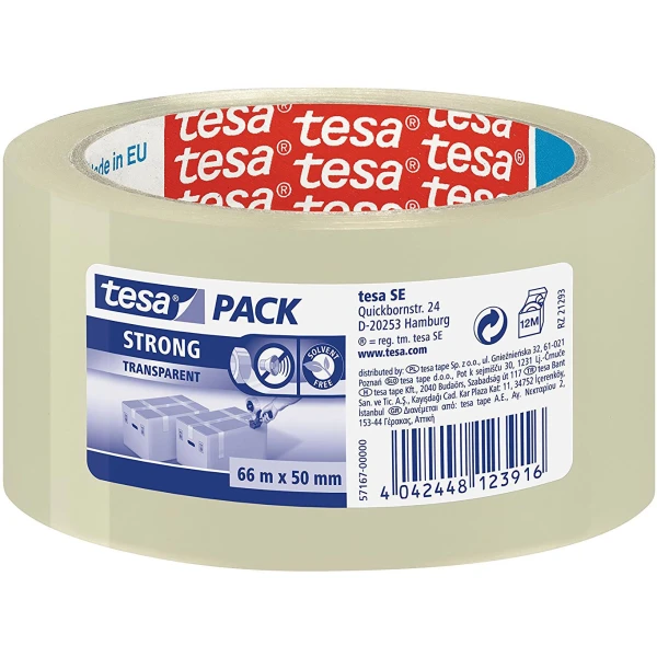 TESA PACK STRONG 50mmx66m ΔΙΑΦΑΝΗ ΤΑΙΝΙΑ ΣΥΣΚΕΥΑΣΙΑΣ