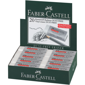 Γόμα Λευκή Faber Castell Dust-Free Vinyl Eraser 187120