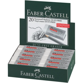 Γόμα Λευκή Faber Castell Dust-Free Vinyl Eraser 187120