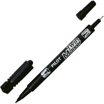Pilot Twin Marker Μαρκαδόρος Μαύρος Fine - Extra Fine