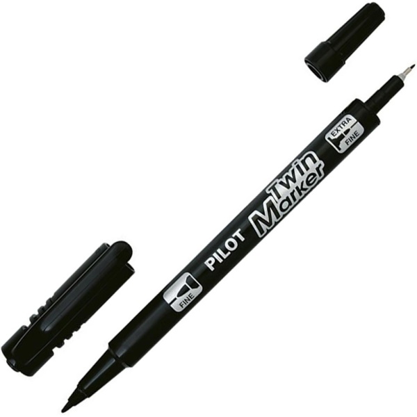 Μαρκαδόρος Pilot Twin Marker Μαύρος