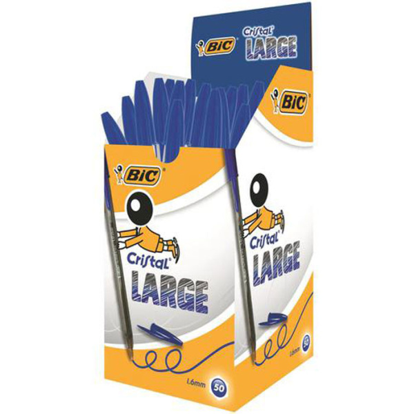 BIC CRISTAL ΜΠΛΕ ΣΤΥΛΟ ΔΙΑΡΚΕΙΑΣ LARGE 1.6mm