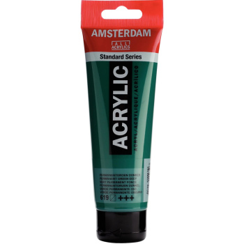 Ακρυλικό 619 Permanent Green Deep 120ml Amsterdam Talens