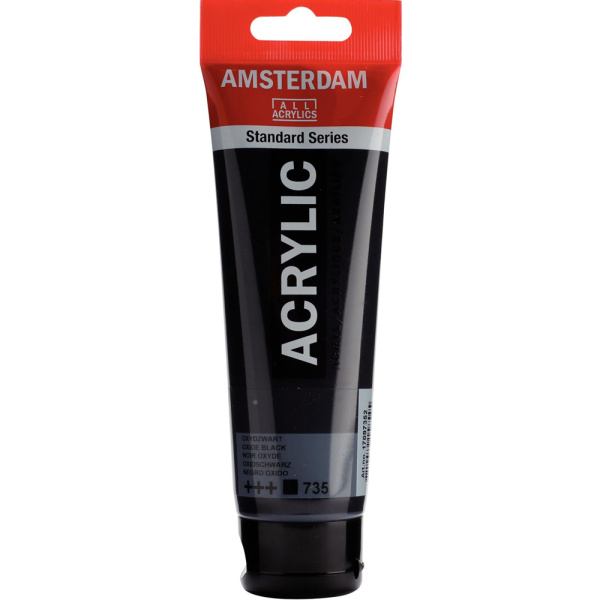Ακρυλικό χρώμα Royal Talens 120ml Oxide Black Νούμερο 735