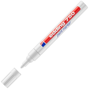ΜΑΡΚΑΔΟΡΟΣ ΛΑΔΙΟΥ EDDING 750 ΛΕΥΚΟΣ 2-4mm