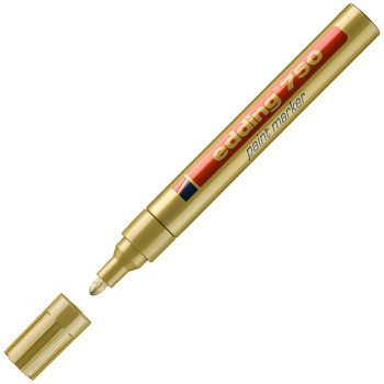 ΜΑΡΚΑΔΟΡΟΣ ΛΑΔΙΟΥ EDDING 750 ΧΡΥΣΟΣ 2-4mm