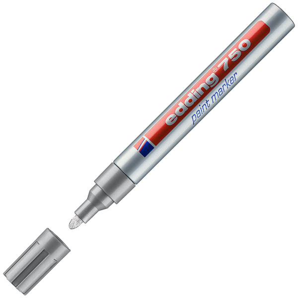 ΜΑΡΚΑΔΟΡΟΣ ΛΑΔΙΟΥ EDDING 750 ΑΣΗΜΕΝΙΟΣ 2-4mm