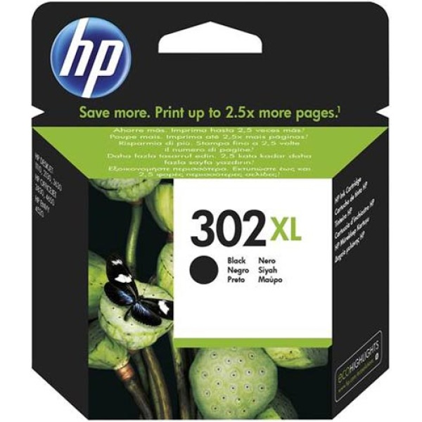 Hp 302xl Μαύρο Μελάνι F6U68AE