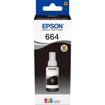 Μελάνι Epson 664 Black Ecotank C13T66414A Bottle