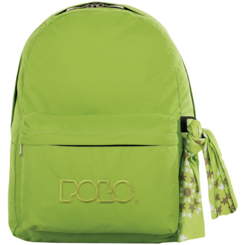Polo Original Backpack With Scarf Λαχανί Σχολική Τσάντα 1ας Θέσης