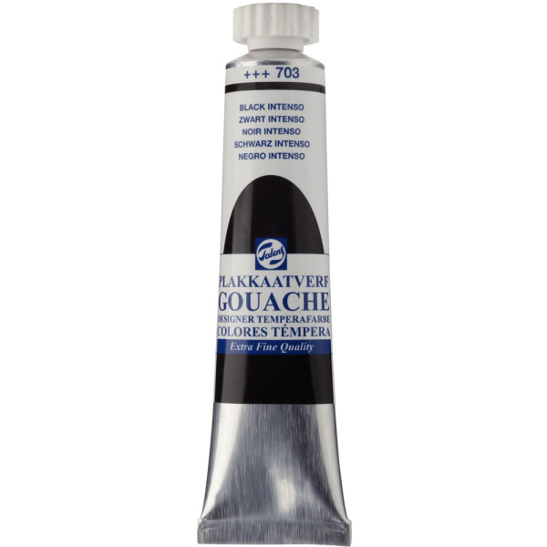 Τέμπερα Talens Gouache 703 Black Intenso 20ml
