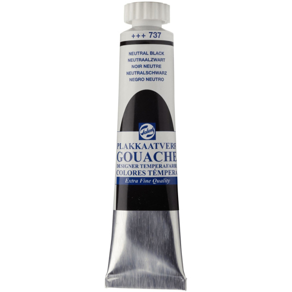 Τέμπερα Talens Gouache 737 Neutral Black 20ml