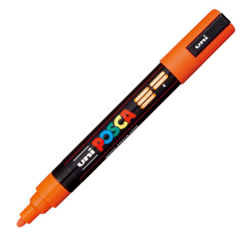 UNI Posca Medium PC-5M Πορτοκαλί μαρκαδόρος με μύτη 1.8-2.5mm