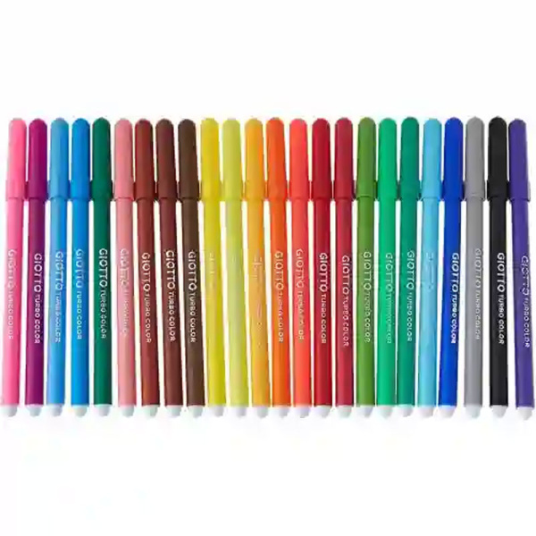 GIOTTO Μαρκαδόροι TURBO COLOR 24 Λεπτοί Superwashable
