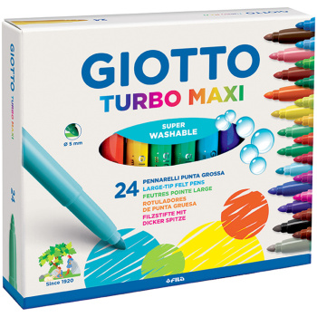 Giotto Turbo Color 24 Χονδροί Μαρκαδόροι Ζωγραφικής