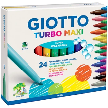 Giotto Turbo Color 24 Χονδροί Μαρκαδόροι Ζωγραφικής